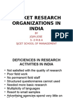 Market Research Organizations in India