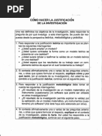 justificación p