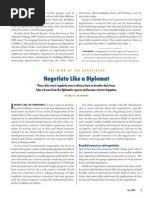 Negotiate Like A Diplomat.