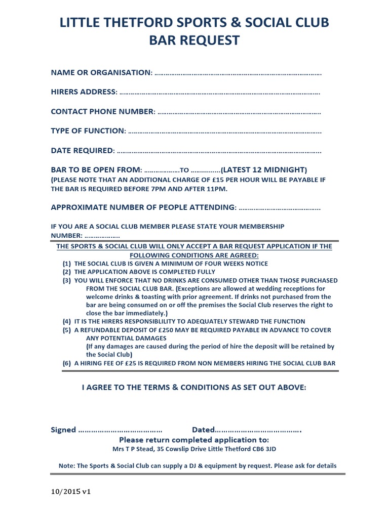 Bar Application | PDF