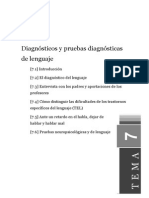 Diagnosticos y Pruebas Diagnosticas de Lenguaje