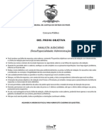 TJPA VUNESP 2014 Analista Judiciário - Administração PROVA