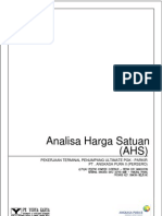 (AHS) Analisa Harga Satuan: Pekerjaan Terminal Penumpang Ultimate PGK - Parkir PT - Angkasa Pura Ii (Persero)