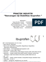 Rancangan Uji Stabilitas Ibuprofen