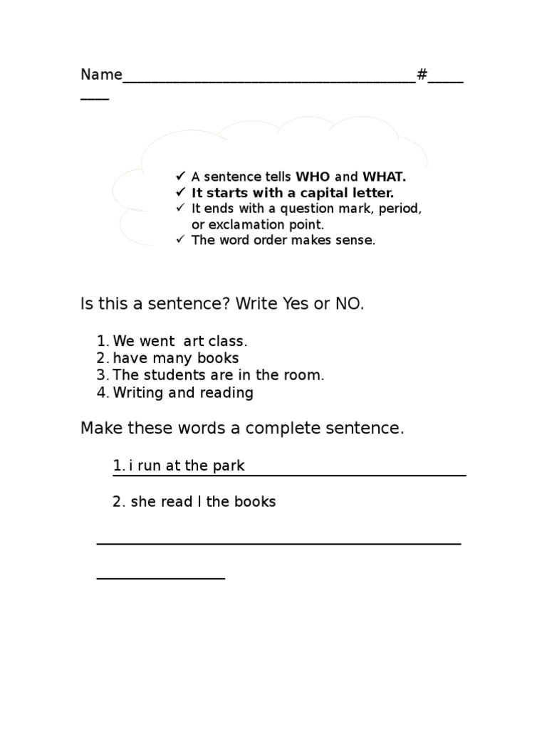 Understanding Sentence Structure Basics | PDF