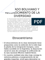 El Estado Boliviano y Reconocimiento de La Diversidad