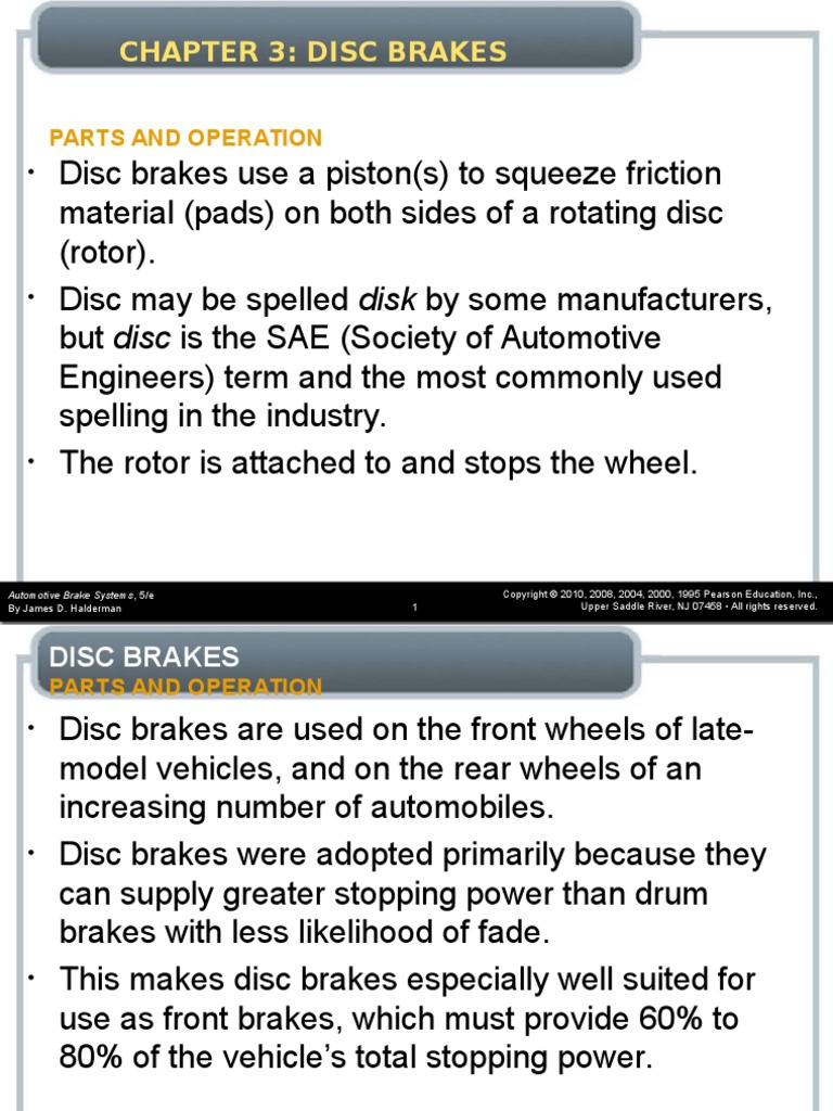 Disc Brakes | PDF | Brake | Vehicle Technology