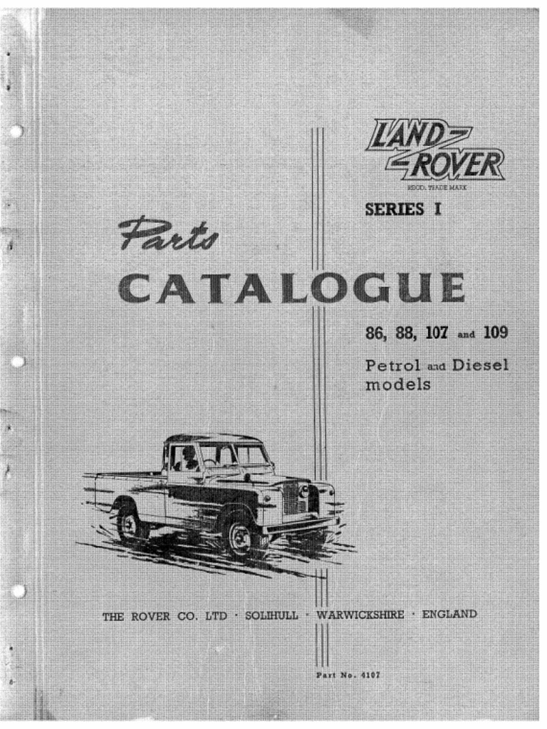 Land rover part catalog
