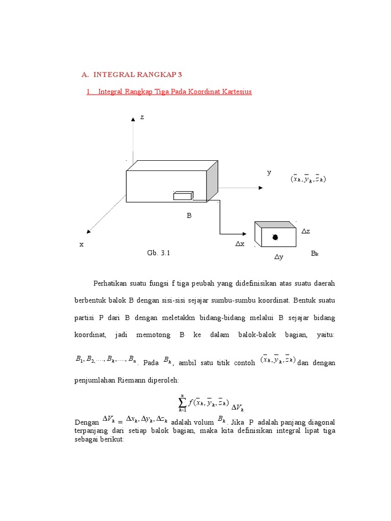 Integral Rangkap 3 | PDF