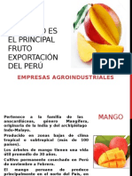 El Mango Es Principal Fruto Exportación Del Perú