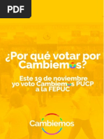 Por Qué Votar Por Cambiemos - FEPUC