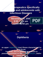 Nursing Therapeutics Specifically For Children and Adolescents With Infectious Diseases