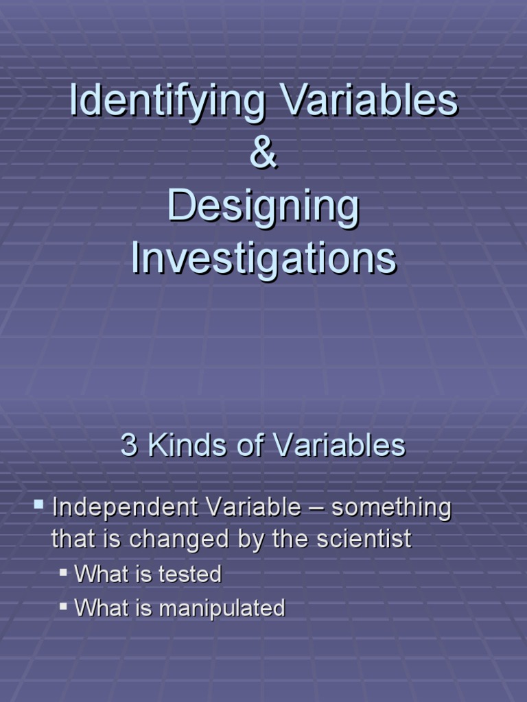 Science Experiment Basics | PDF | Dependent And Independent Variables ...