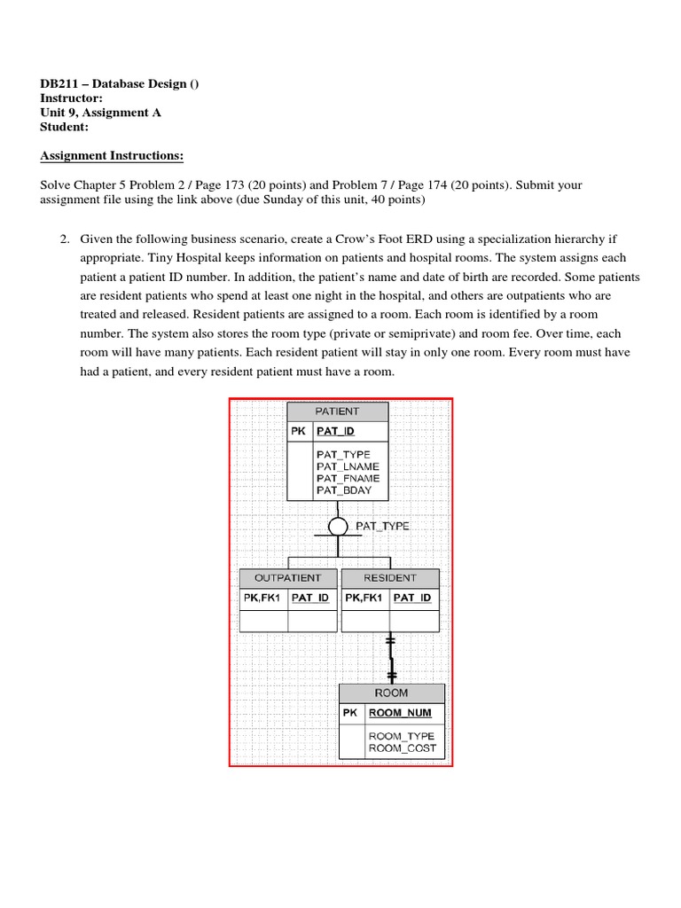 DB211 - Unit 9 Assignment A | PDF | Patient | Data Management