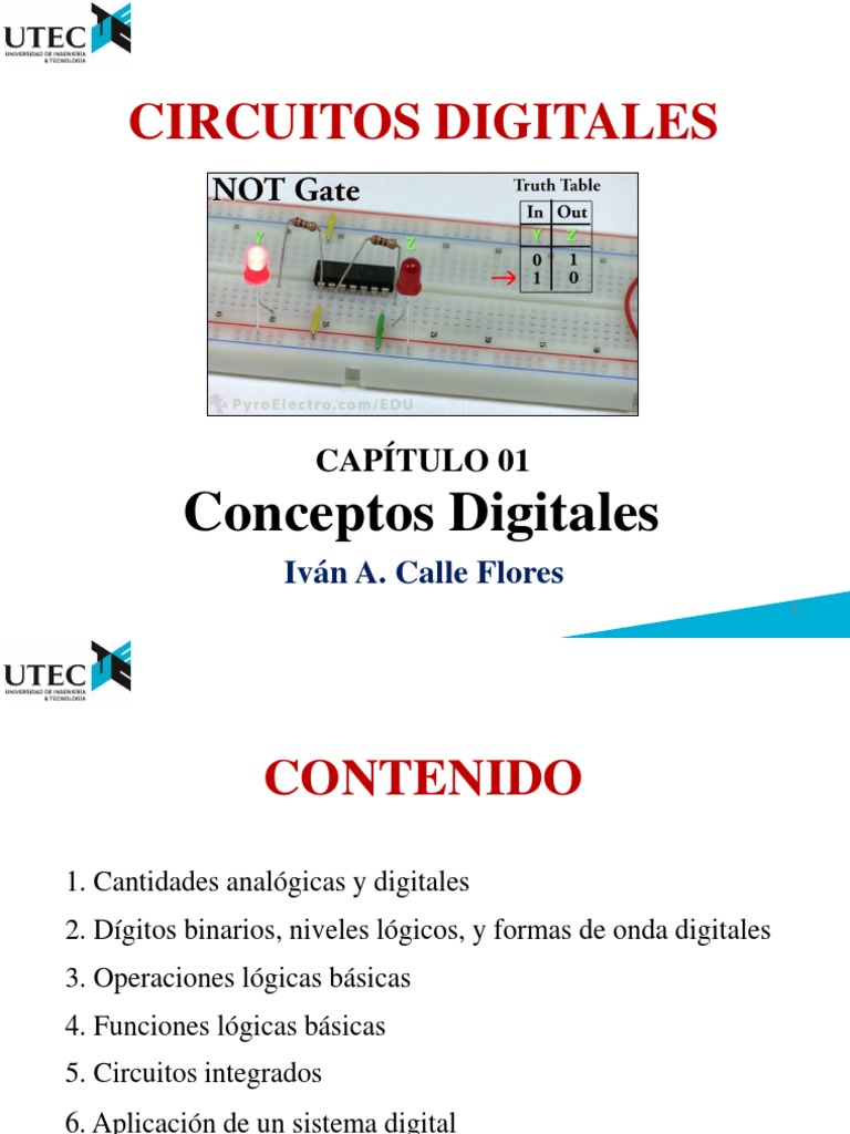 Digital Circuits - Cap 01 - Utec | PDF | Señal analoga | Señal digital