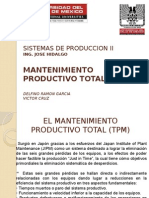 Mantenimiento Productivo Total. (TPM) : Sistemas de Produccion Ii