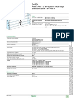 Product Data Sheet: Prisma Plus - G & P System - Multi-Stage Distribution Block - 4P - 400 A