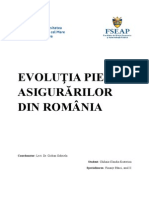 Evolutia Pietei Asigurarilor Din Romania