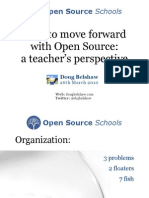 How To Move Forward With Open Source: A Teacher's Perspective