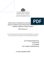 Proceso de Clasificación de Las Mercancías en El Arancel de Aduanas