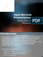 Input Devices Presentation