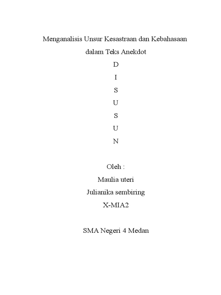 Teks Anekdot Bindonesia