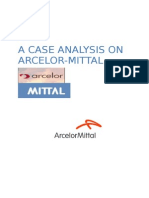 A Case Analysis On Arcelor-Mittal