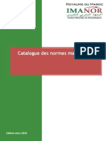 CATALOGUE Des Normes Marocaines PDF