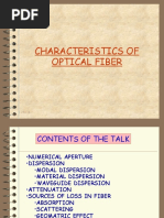 Characteristics of Optical Fiber