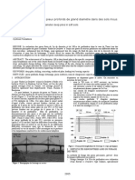 Difficulté D'exécution Des Pieux Profonds de Grand Diamètre Dans Des Sols Mous