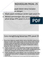 Pajak Penghasilan Pasal 25 PDF