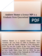 Andrew Stoner A Former MP Is A Graduate From Queensland University