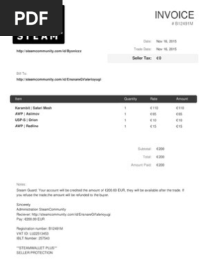 Invoice # B12491M