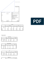 Frequencies and Crosstabs for Variables