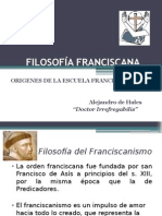 Filosofía Franciscana - Alejandro de Hales