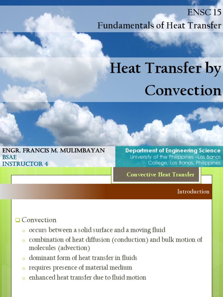 Convection Fundamentals and Applications | PDF | Heat Transfer | Fluid ...