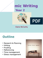Academic Writing - 2nd Years