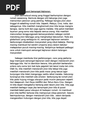 Cara Cara Memupuk Semangat Kejiranan Pdf