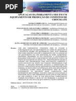 Aplicação Da Ferramenta Oee Em Um Equipamento de Produção de Confeitos de Chocolate