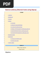 Injecting Packets With Lib P Cap