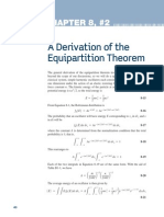A Derivation of The Equipartition Theorem: More Chapter 8, #2