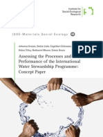 Assessing The Processes and Performance of The International Water Stewardship Programme: Concept Paper