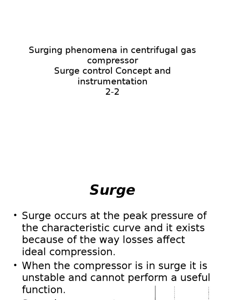 3 Surging Phenomena in Centrifugal Gas Compressor | PDF