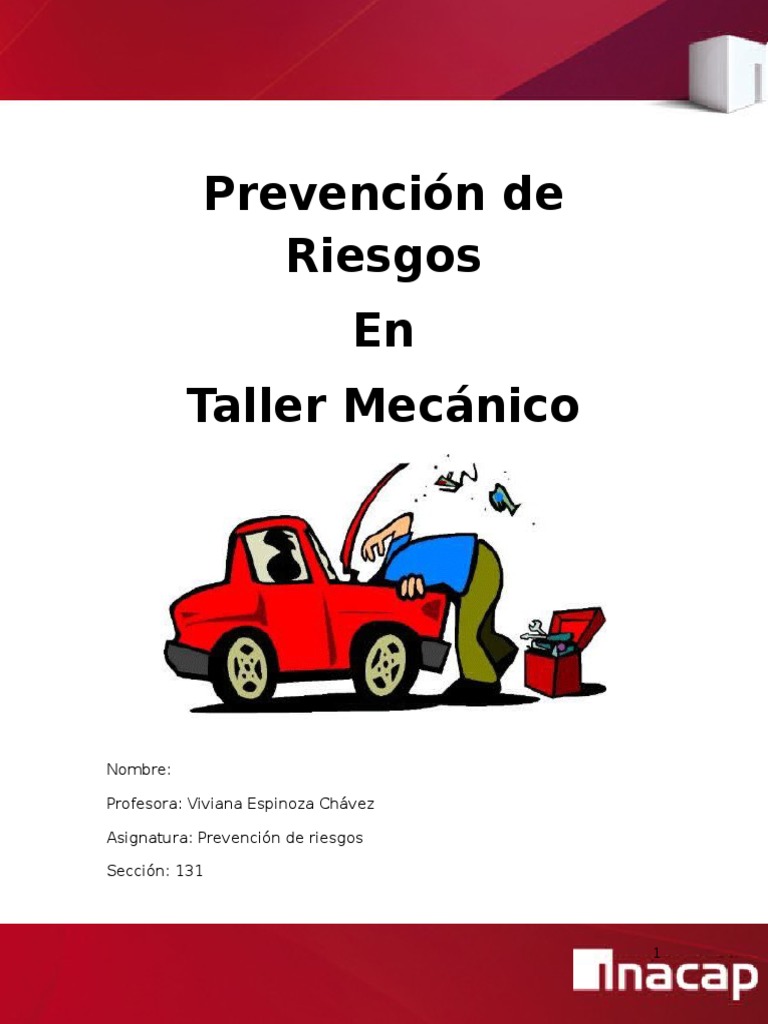 Los riesgos más comunes de un taller mecánico y cómo prevenirlos -  Serpresur, S.A.