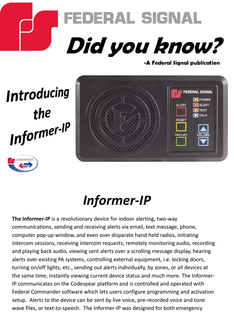 Informer-IP Did You Know? | PDF | Telecommunications | Computer Networking