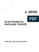 Elektro Metal Kaplama Tekniği Ders 4