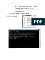 Instalación y Conexión A Un Servidor SSH en Debian