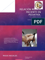 Relación Médico Paciente en Pediatría