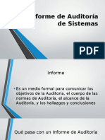 Informe de Auditoría de Sistemas