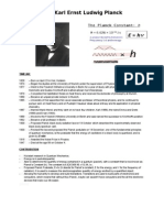 Max Karl Ernst Ludwig Planck: Timeline